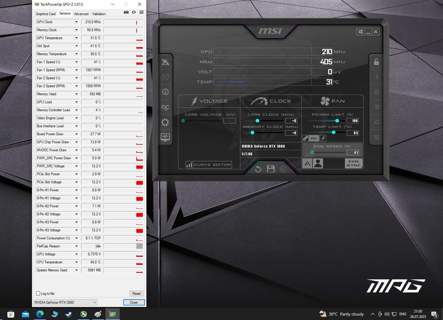 ASUS RTX 3080 White OC – 10GB, Кутия, Фактура (копие)