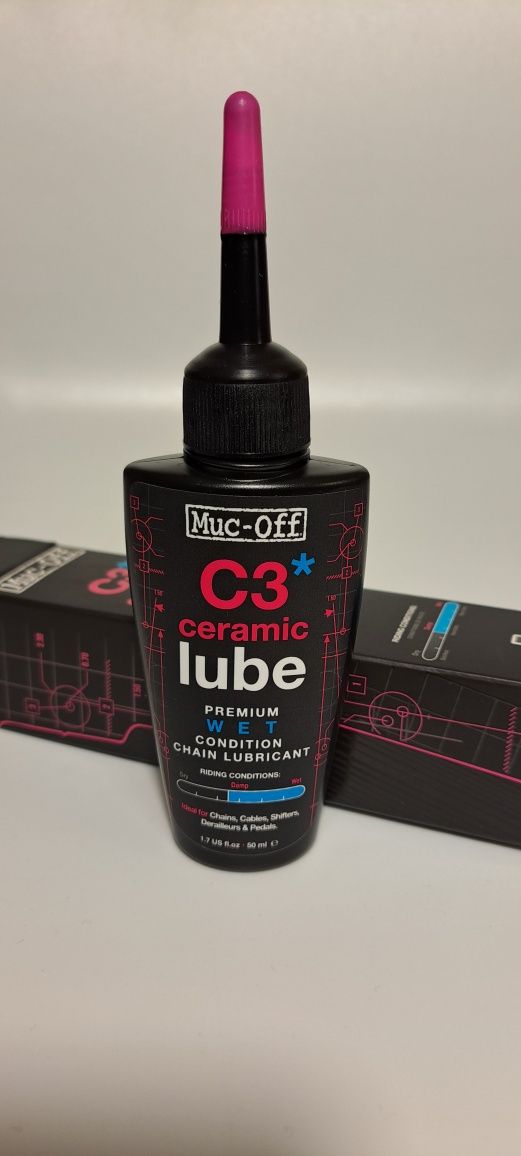 Lubrifiant lanț Muc-off C3 ceramic WET 50 ml NOU