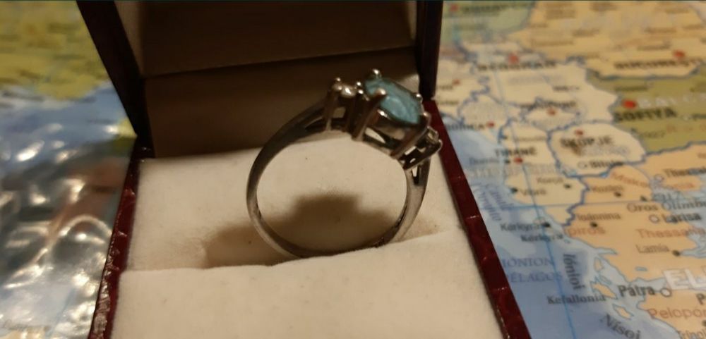 Сет от сребърно колие и пръстен