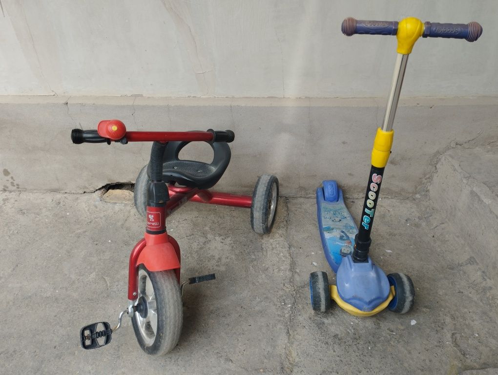 Велосипед детский и самакат сотилади