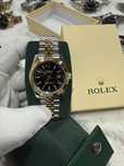 Rolex datejust silver-gold automatic,inalta calitate+husa rolex cadou