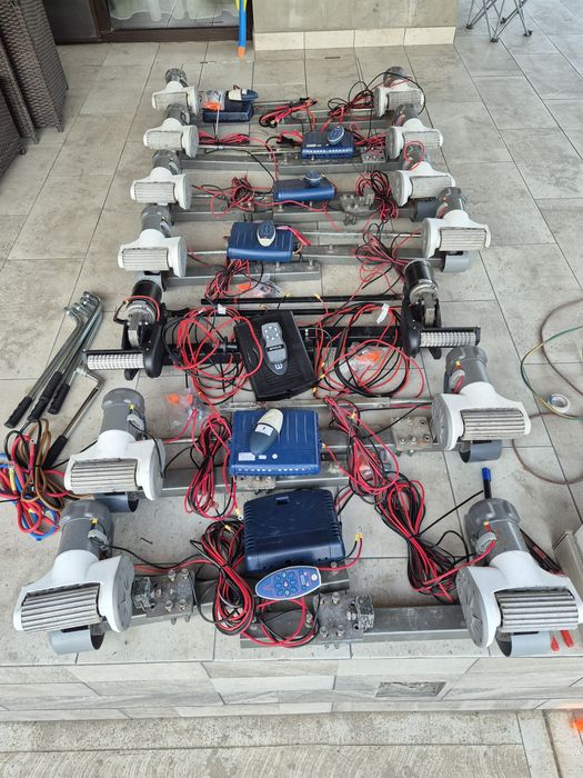 Motor mover rulota  cu actionare pe roti manuala sau automata