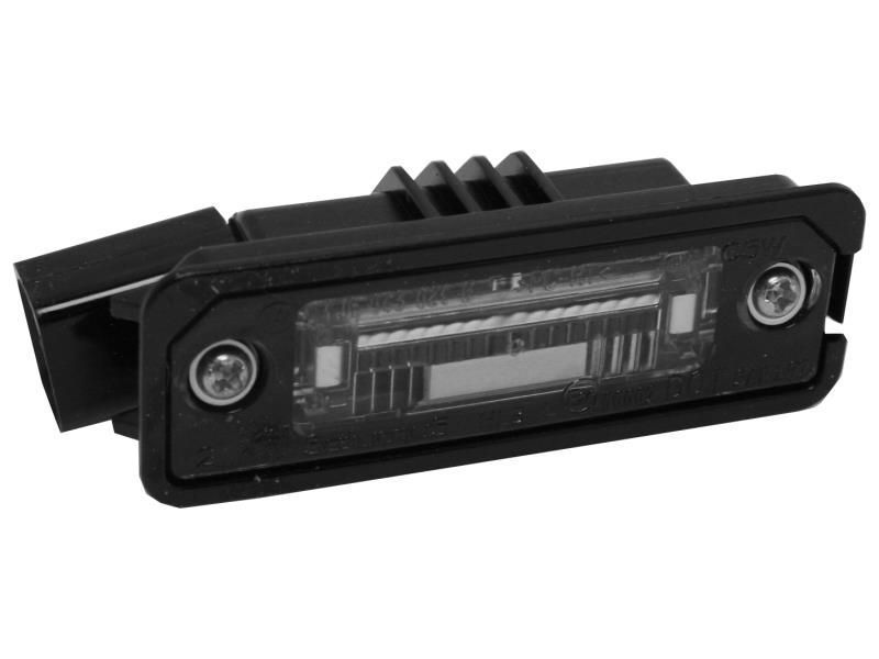 Lampa numar Man Tge; Porsche Cayenne; Seat Altea/Exeo/Ibiza/Leon/Toledo; Skoda Superb; VW Amarok/Beetle/Caddy/Crafter/Eos/Golf 5/6/7/Passat/Passat Cc/Phaeton/Polo/Scirocco; spate, stanga = dreapta,