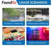 FoundGO Masina fum cu ultrasunete umidificator de aer