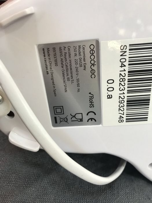 Миксер с купа Cecotec, Easy White 4128
