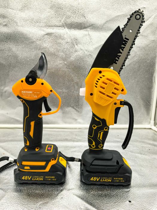 Set mini fierastrau lanț si foarfeca electrica Hayami 499 lei