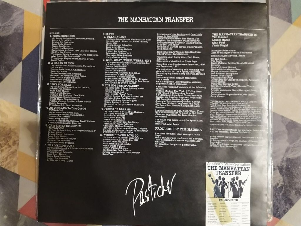 The Manhattan Transfer - Pastiche виниловая пластинка