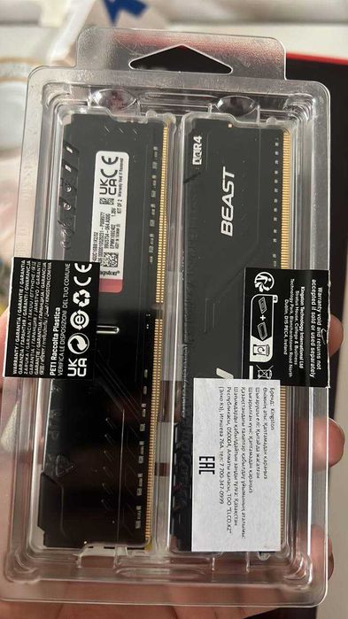DDR4 Новый комплект ОЗУ Kingston FURY Beast 32GB 3200MHz