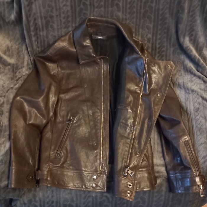 Geacă piele Versace originală