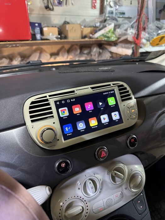 Navigatie Android Fiat 500 2007-2015 Carplay Android Auto