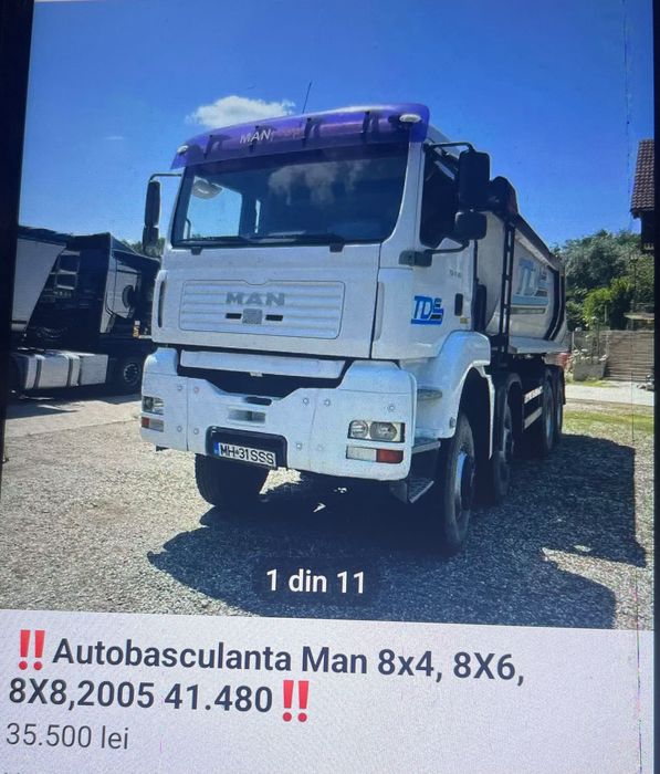 Vând man 8•4 8•6 8•8 (trucker)