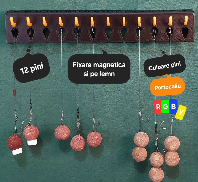 Rig Hanger, organizator forface, fixare pe cort, masa, masina sau lemn
