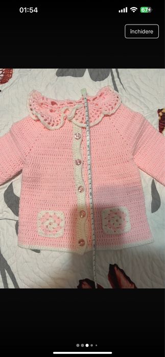 Jacheta roz bebe 3-6 luni