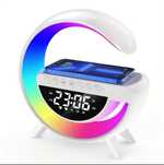 Boxa Portabila 4 in 1: Boxa Bluetooth, Radio, Lampa LED RGB, Ceas cu A