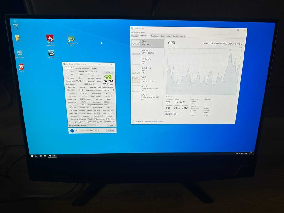 PC Lenovo IdeaCentre All-in-One 720-24IKB i7-7700 20 GB Ram 500 SSD