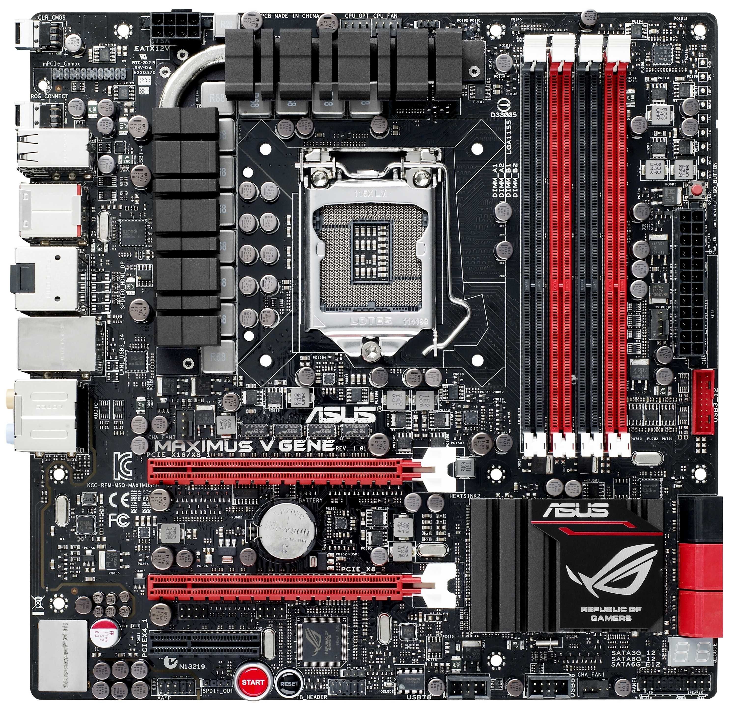 Дъно Дънна платка ASUS Maximus V Gene Z77 LGA 1155 DDR3 OVERCLOCK