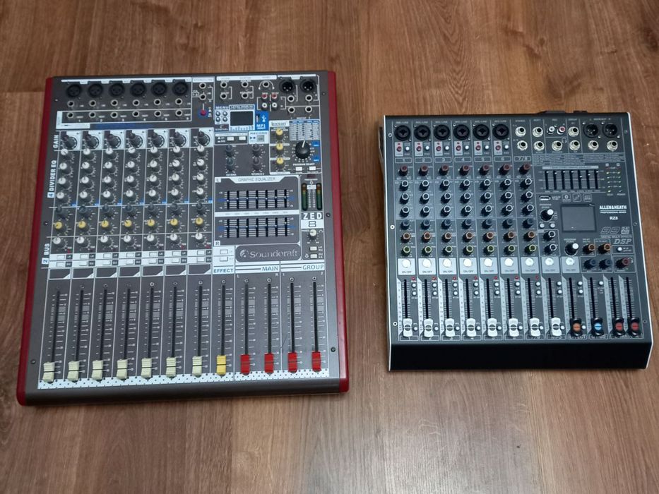 Микшерный пульт Saundoraft и Yamaha для активной акустики.