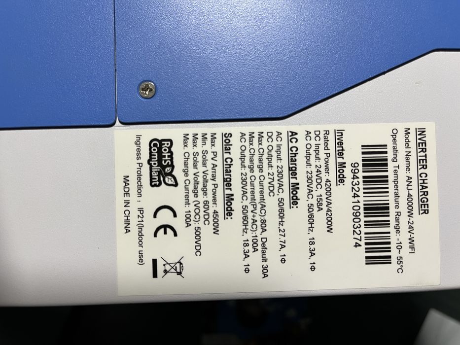 De vanzare doua invertoare de 4 kw.