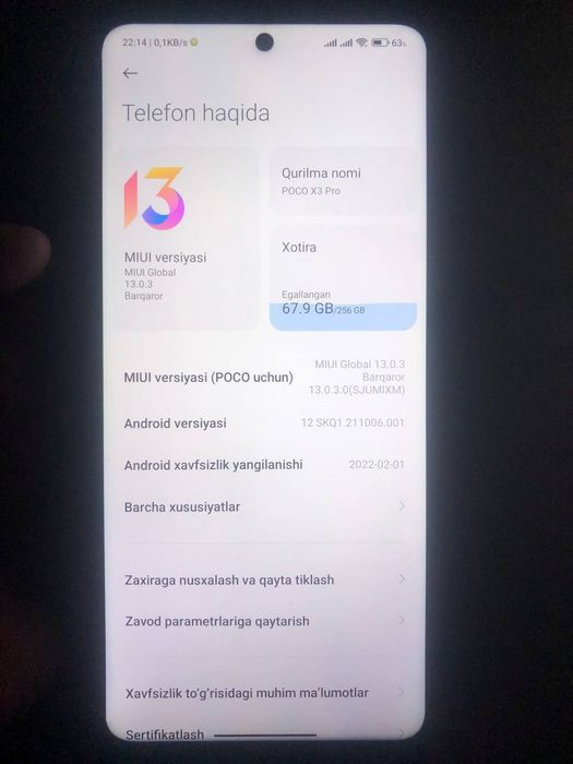 Poco X3 Pro 8/256