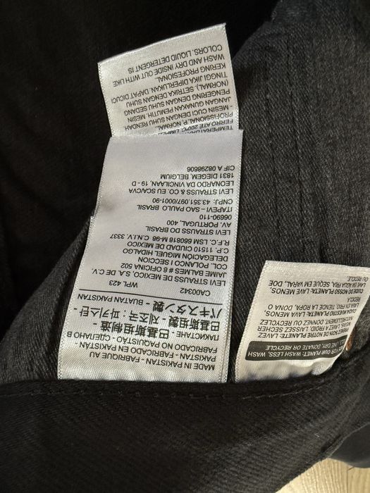 Blugi LEVIS 501 Negru Barbati | Marime 40 x 34 (Talie 105 cm)