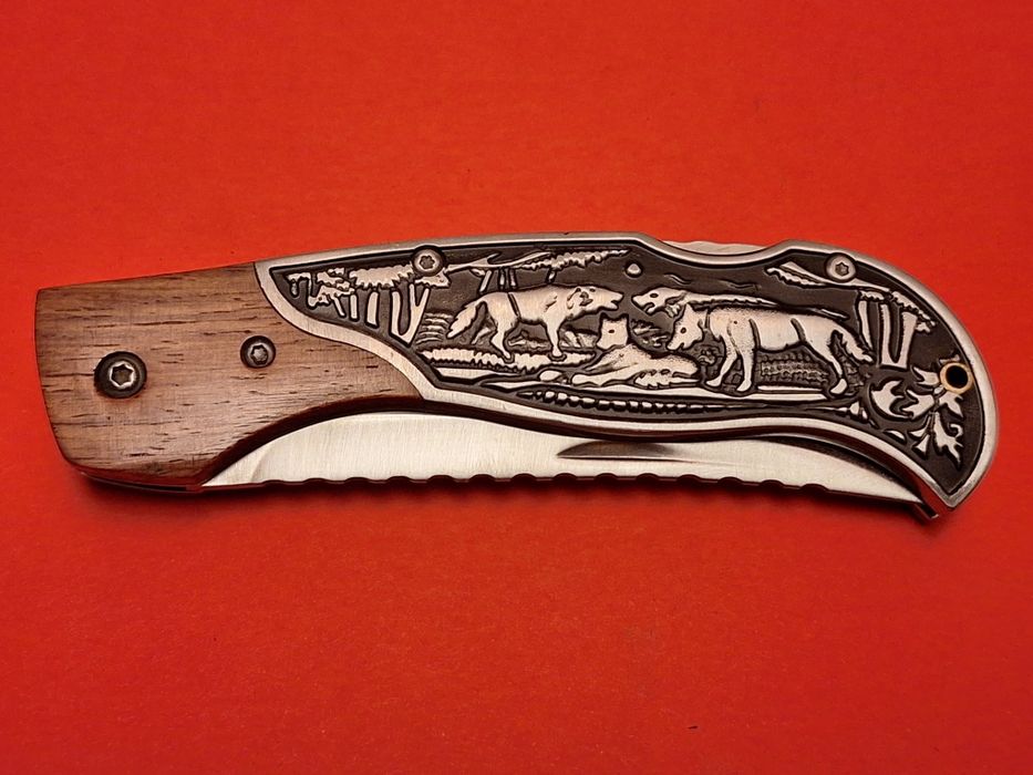 Сгъваем джобен нож (Волк-Вълк)