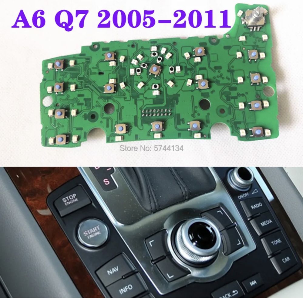 Consola Circuit Placa Butoane Multimedia Audi MMI 2G 3G Audi A6 Q7