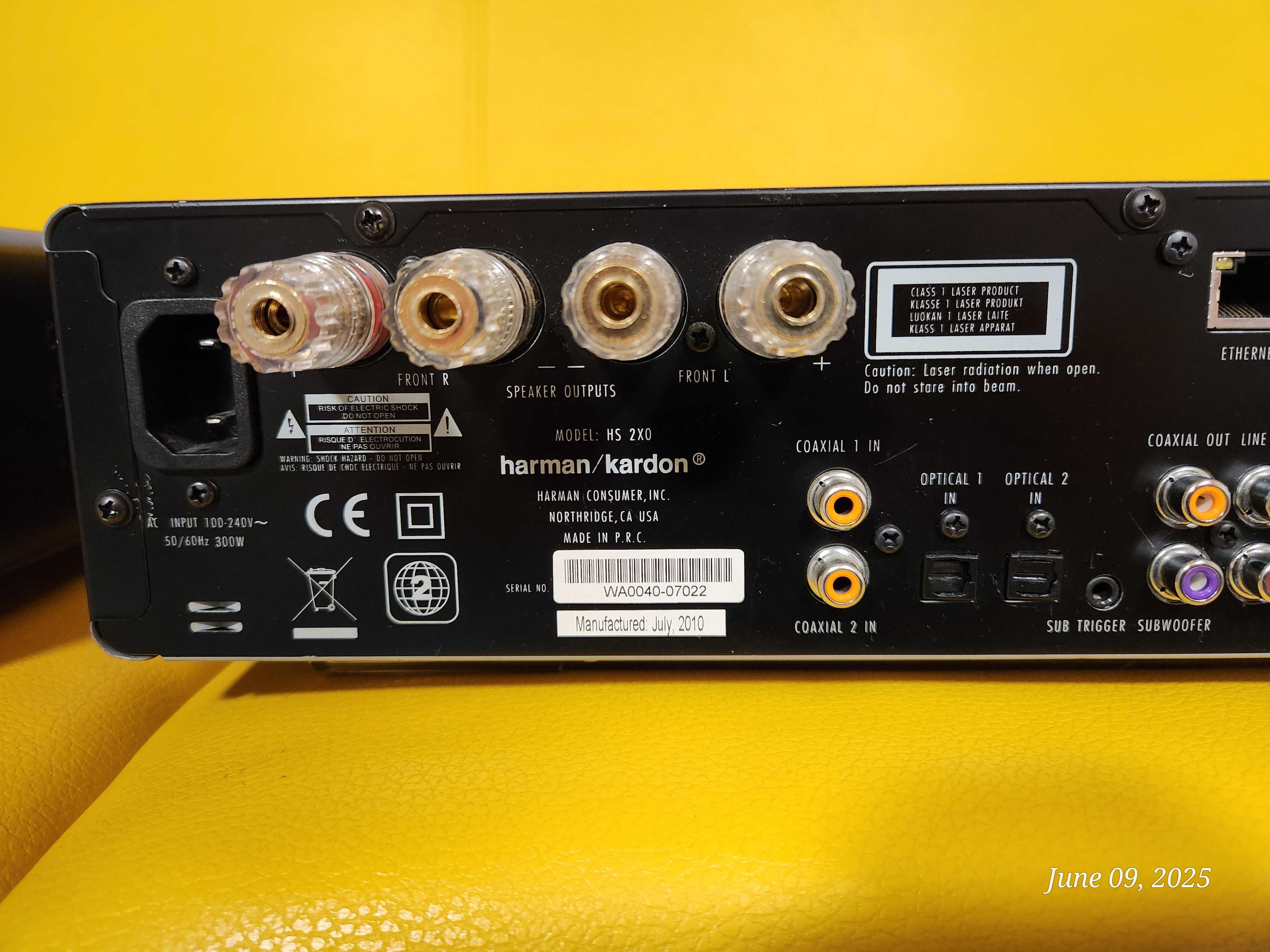Amplificator dvd player Harman Kardon HS 2x0, 2 bucati , 1 telecomanda