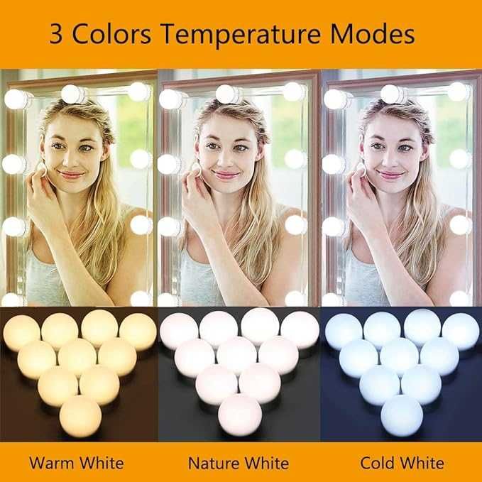 Lumini LED USB pentru oglinda