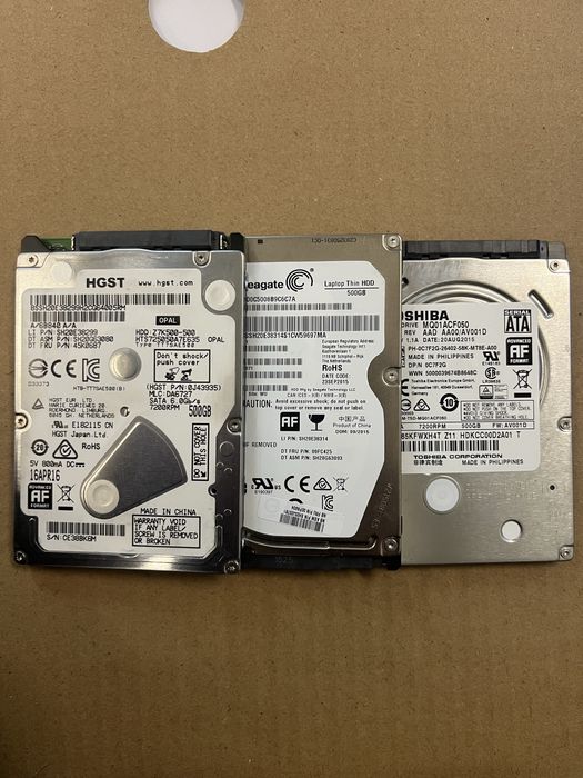 HDD 2.5” 500Gb для ноутбука
