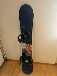 Placa snowboard Burton Feather 154cm +legaturi Burton