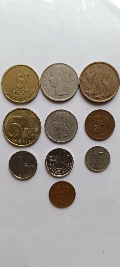 Продам коллекцию монет Бельгии