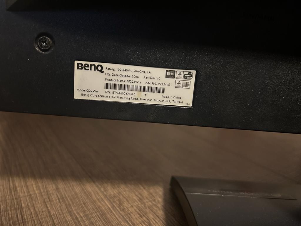 Monitor PC Benq Q22W6 22'