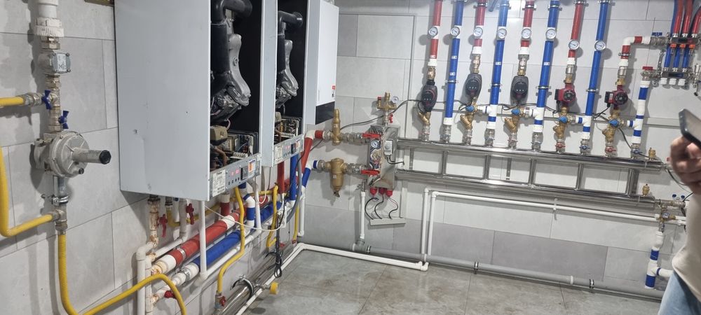 Отопление и потключение горячей воды