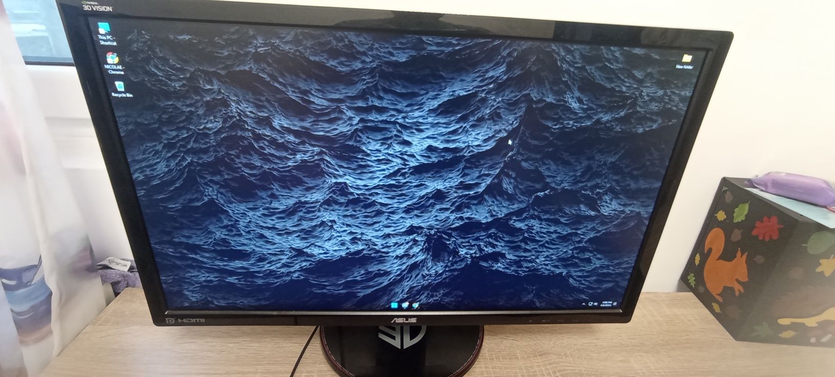 Monitor gaming asus VG248QE 144 hz 1 ms 3d