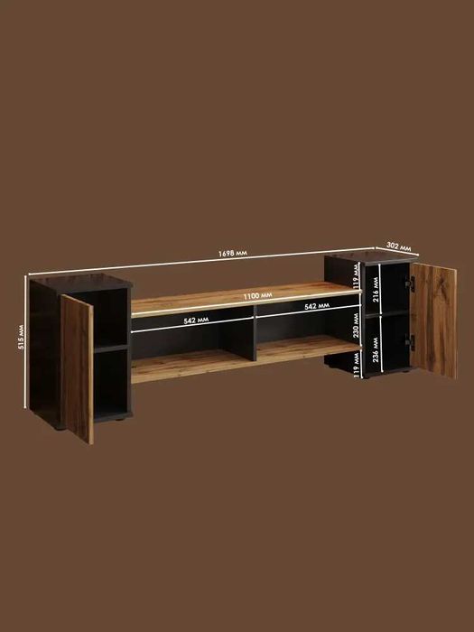 Тумба под телевизор КАНТРИ 170 см — стиль, функциональность и идеал!