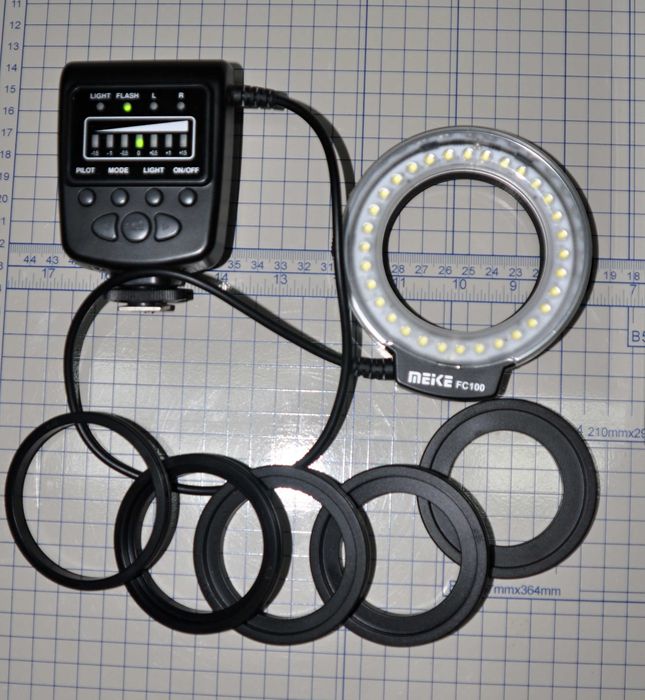 Кольцевая фотовспышка Meike FC100