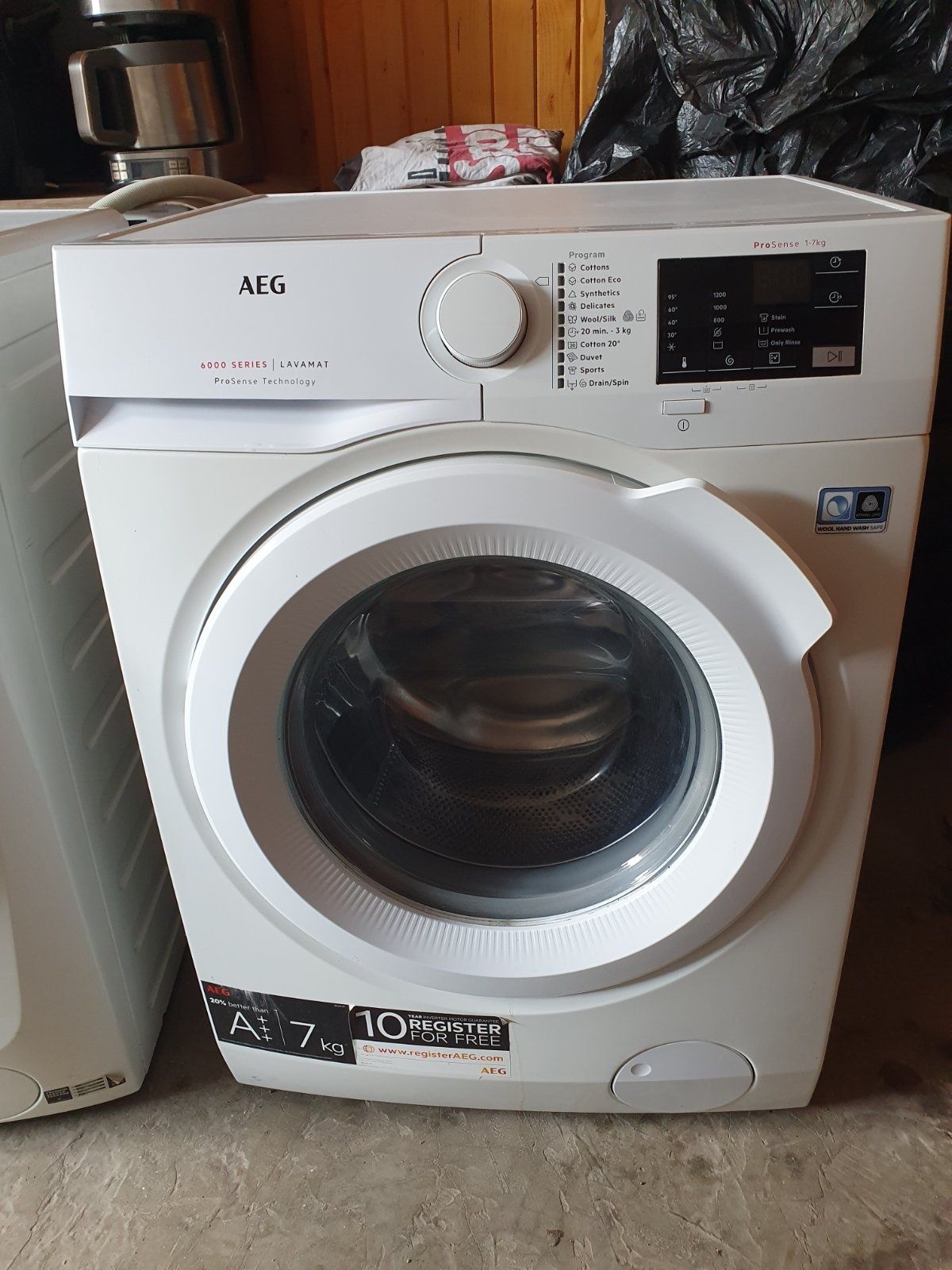 Пералня AEG 6000 series, 7 кг. Инверторен мотор! Slim модел