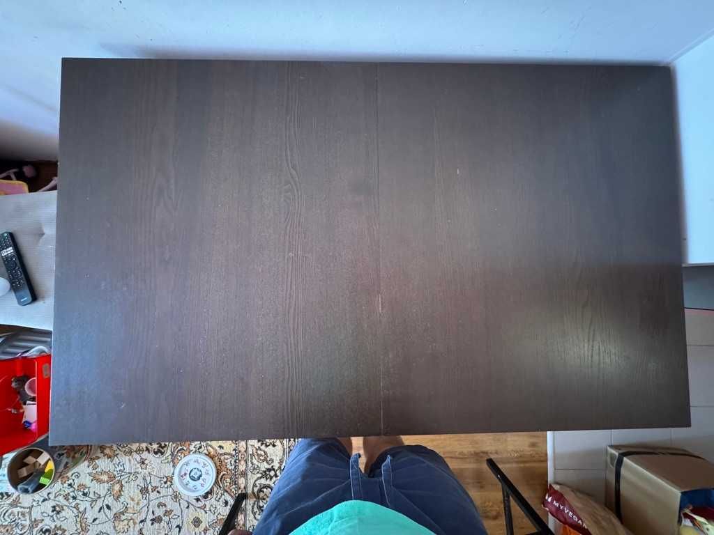 BJURSTA разтегателна маса,IKEA,2 плота(Д140/180/220хВ74хШ84СМ)+4 стола