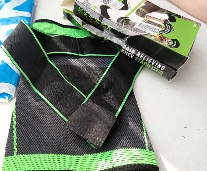 Комплект от 2 броя Спортни Наколенки с регулируеми връзки, Еластични