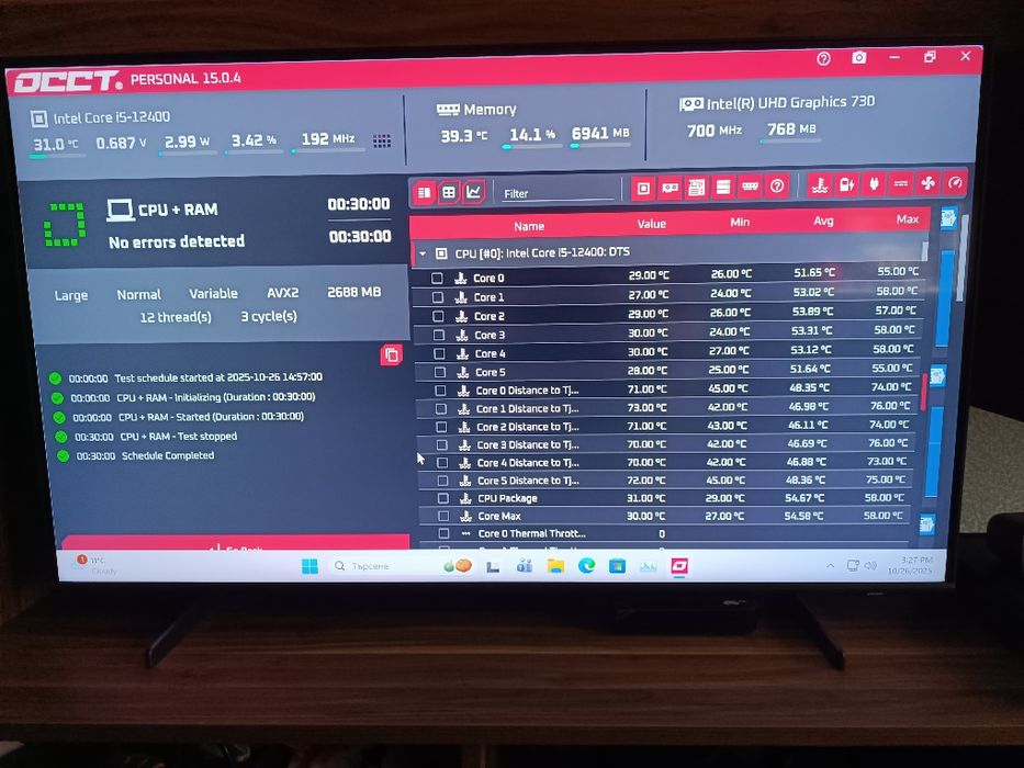 Рс Cooler master  K500L с I5 12400/48 gb ddr5