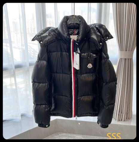 Moncler черен класически пухнат костюм