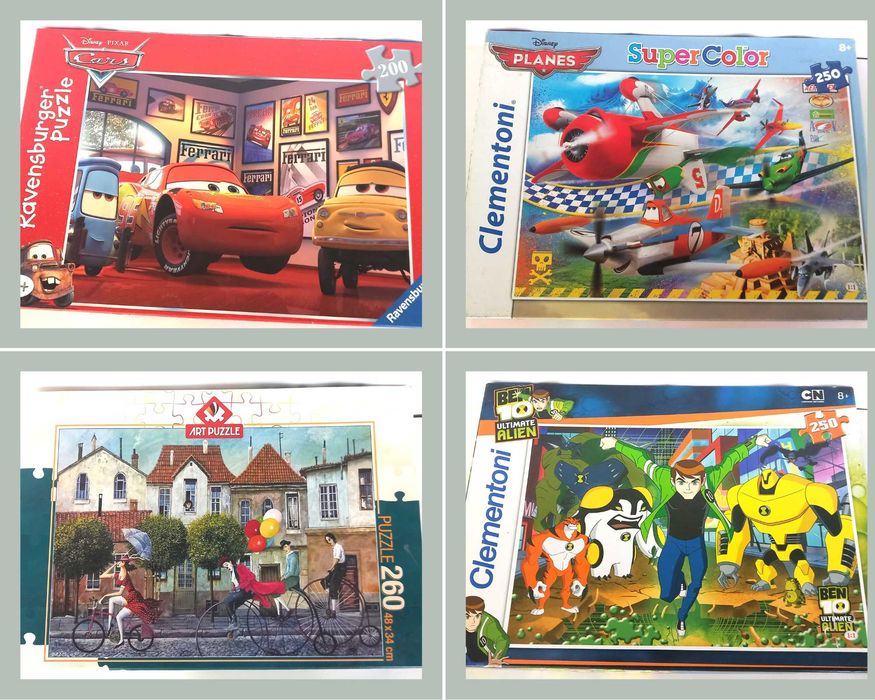 Детски пъзели 200-260 части – Ravensburger, Clementoni (8+)