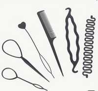 Комплект инструменти за сплитане на коса