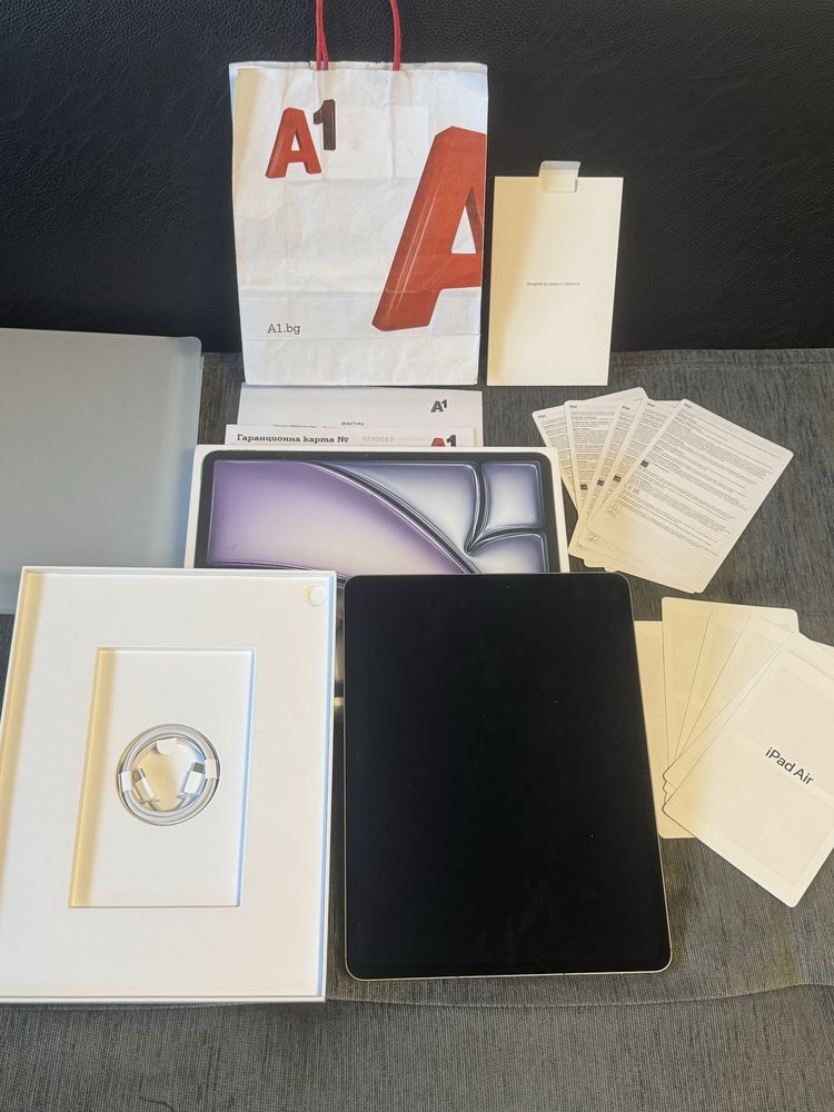 KATO HOB 256GB 13" iPad Air 13 2024 Cellular A1 Гаранция до 2026г Gray