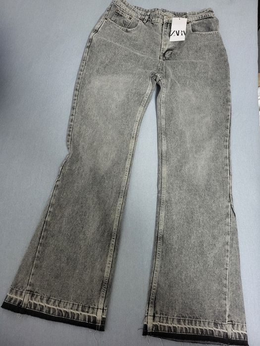 Zara flared jeans сиви