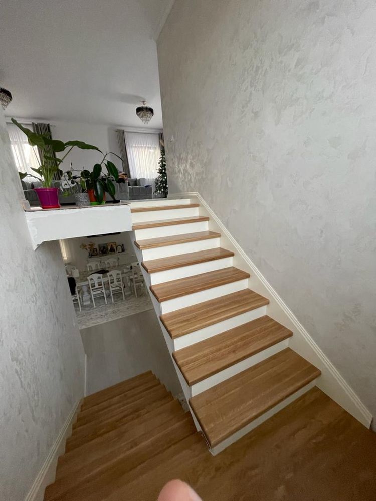 Scara lemn masiv , scări , trepte