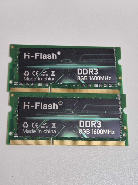 Kit memorie ram laptop 16 GB 2x8 DDR3 1600 MHz PC3 12800 HI-FLASH NOI!