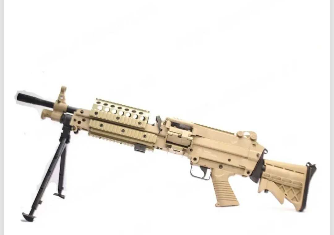 Airsoft картечница fn m249 mk46 Ugraded на 2 джала