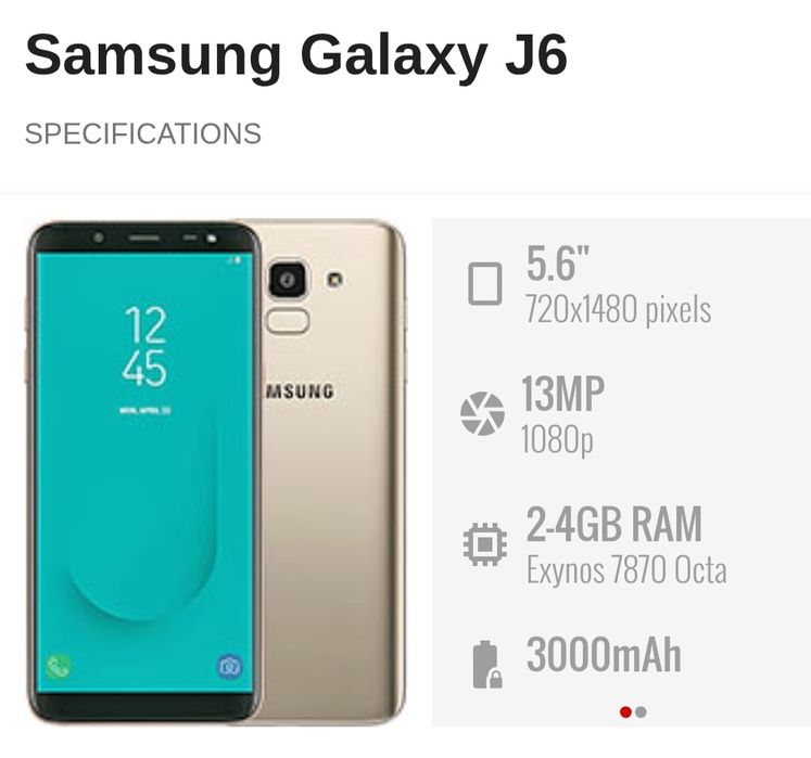 Samsung J6 32GB memorie interna 3GB