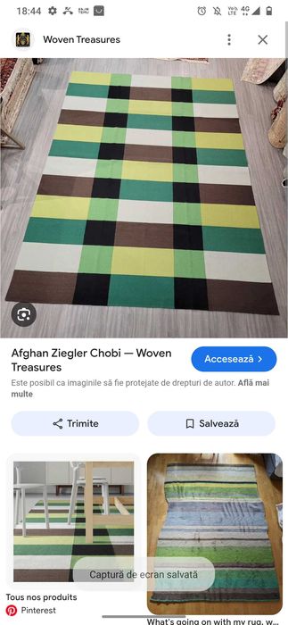 Covor Stockholm Ikea lana NOU sigilat VERDE